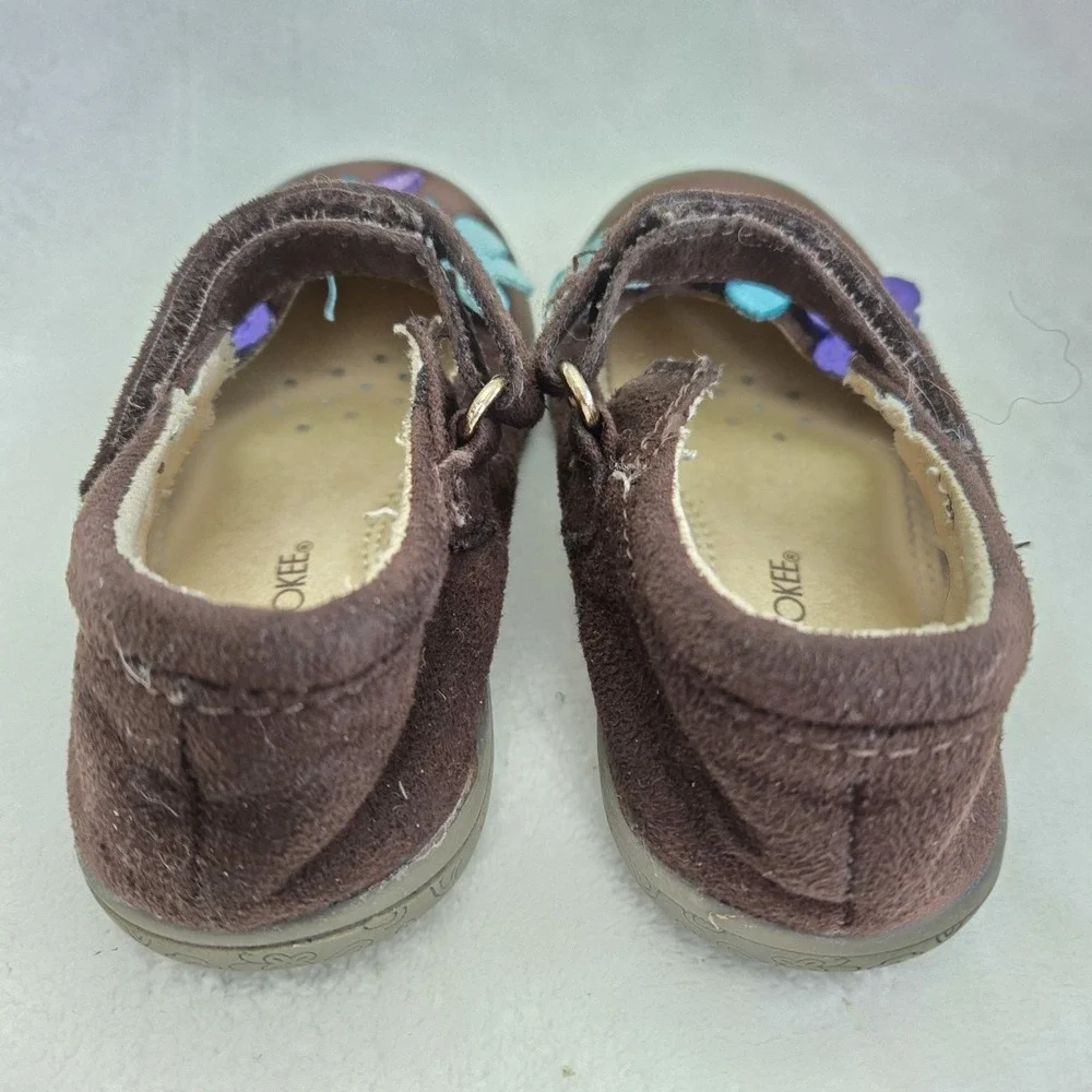 Toddler Girl's‎ Mary Jane Brown Size 6 Cherokee Comfy Casual Coquette Shoes